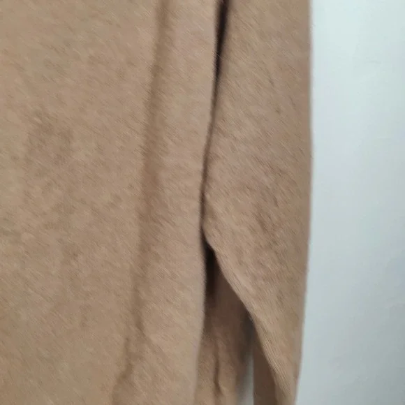 Carroll & Co Sweater Mens 40 Tan Wool Angora Crewneck Raglan Scotland Old Money - Picture 3 of 10